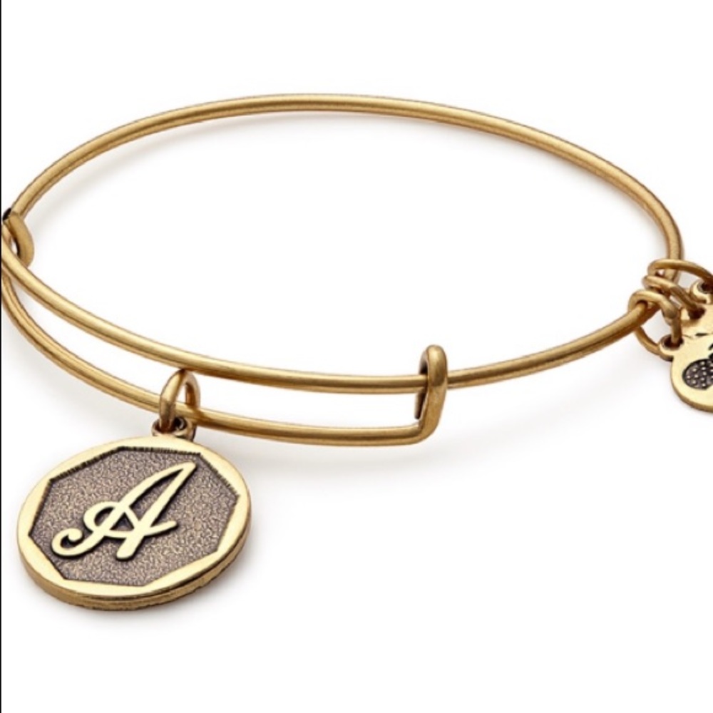 Alex and Ani "A" Bangle Gold